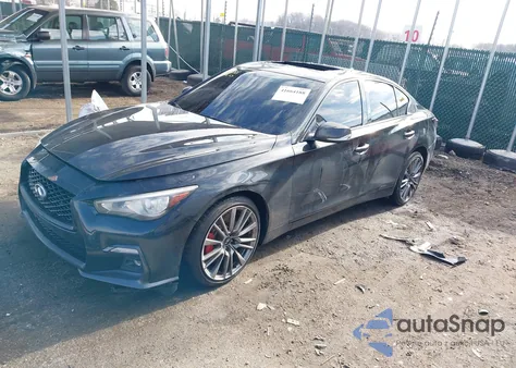 2018 Infiniti Q50 3.0T Red Sport 400 из США, поврежденный, VIN JN1FV7AR6JM700183